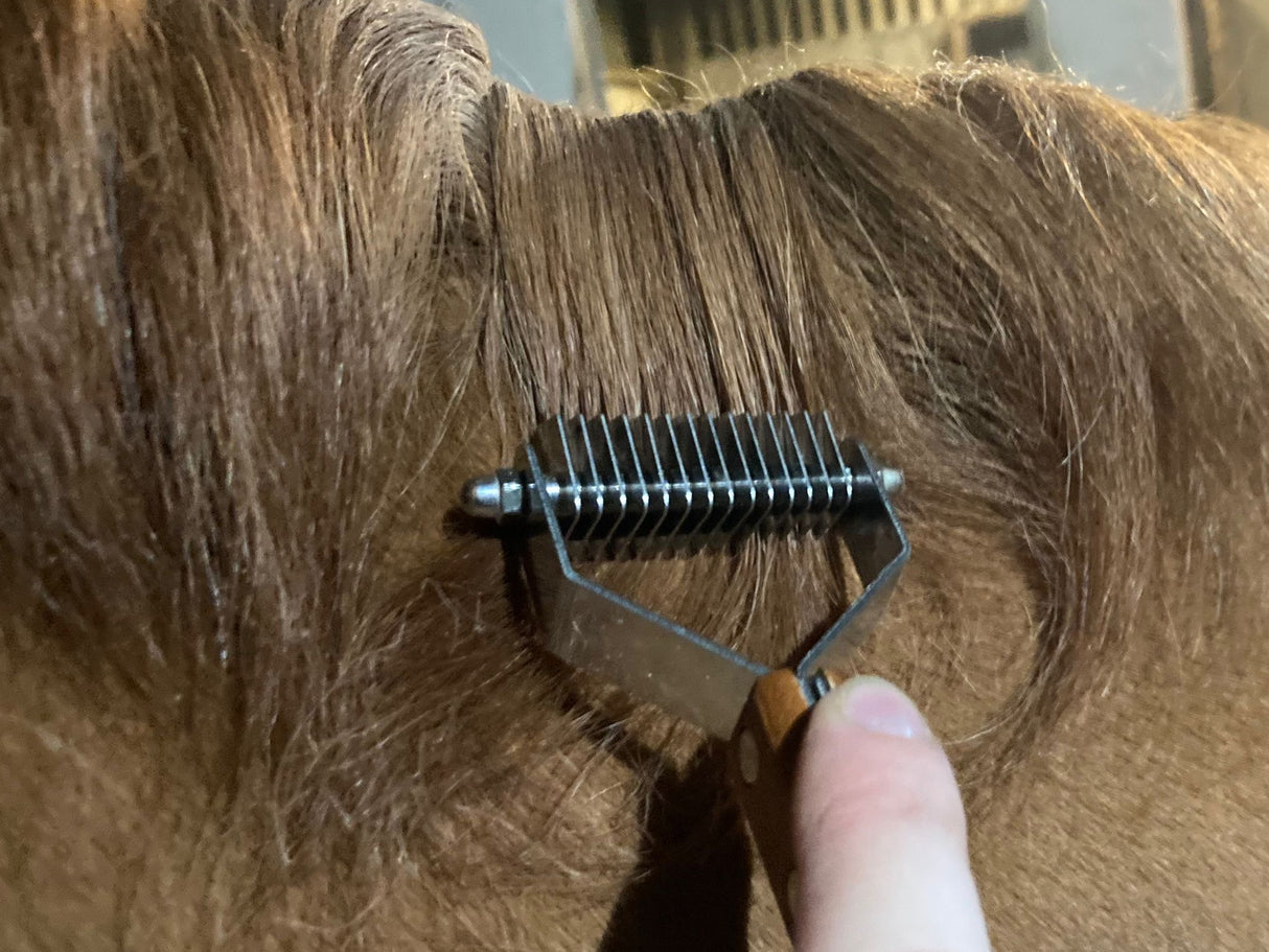 20 NARROW Superfine Mane and Tail Rake