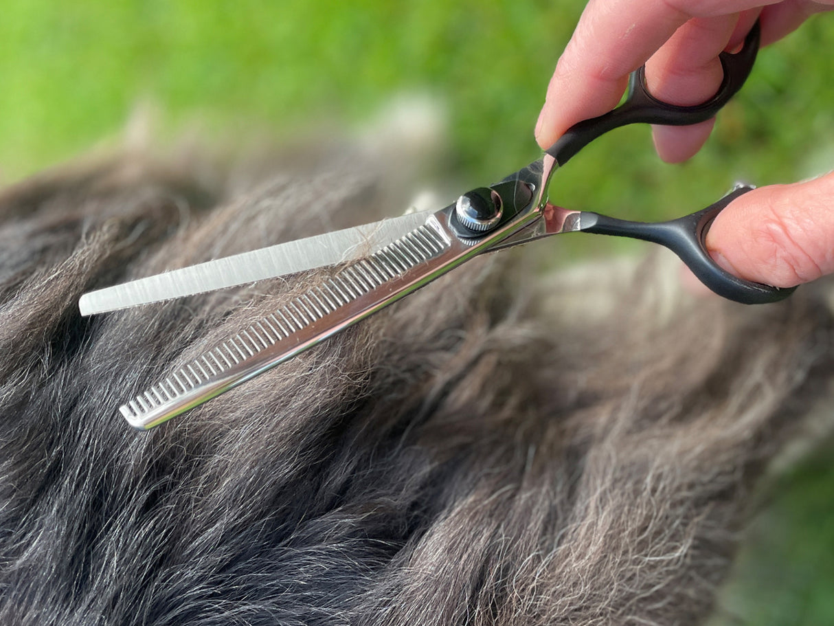 ONYX - 6.5” Premium Thinning Dog Grooming Scissors / Shears | Right Handed
