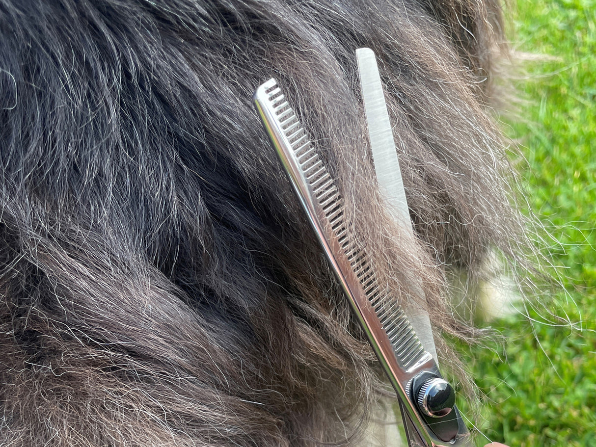 ONYX - 6.5” Premium Thinning Dog Grooming Scissors / Shears | Right Handed