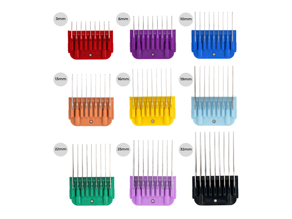 Ultimate Dog Clippers Set | Mains Powered Pedigree Pro with 9 Metal Comb Guides & 1 x 10 Blade