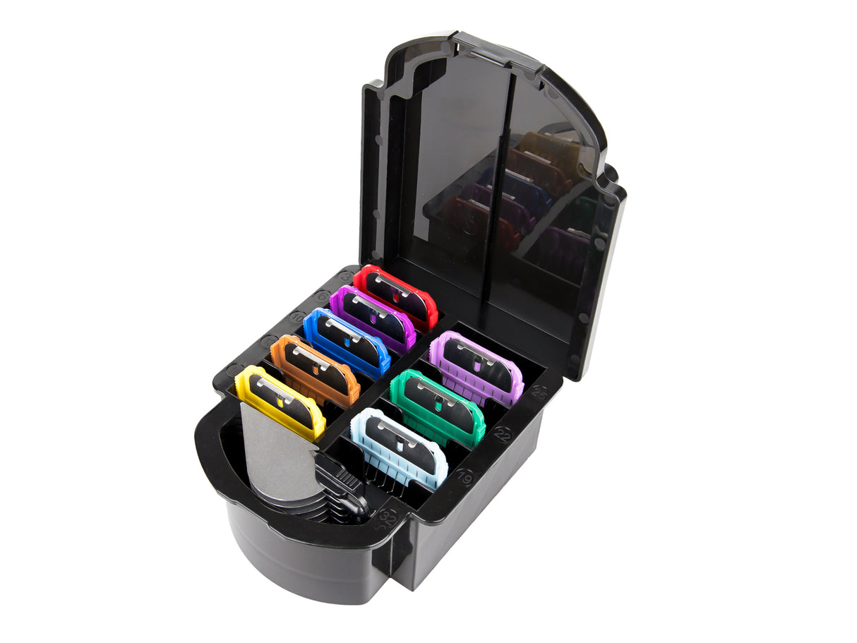 Ultimate Dog Clippers Set | Cordless MD Roamer with 9 Pack of Metal Comb Guides & 1 x 10 Blade