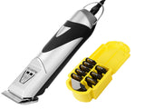 Ultimate Dog Clippers Set | Mains Powered Pedigree Pro with 9 Metal Comb Guides & 1 x 10 Blade