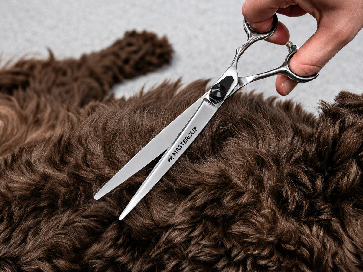 Cockapoo ESSENTIALS - Set of 4 Dog Grooming Scissors - BLACK