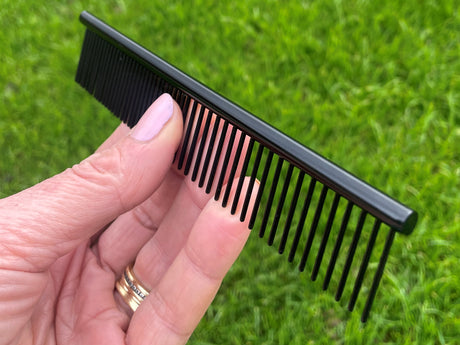 ONYX - 6" Black Combination Grooming Comb | Masterclip