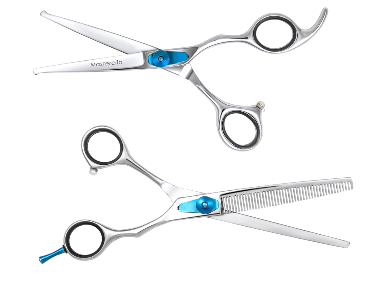 Poodle ESSENTIAL Scissor Pack - Safety Bull Nose & Thinning Scissor Combo