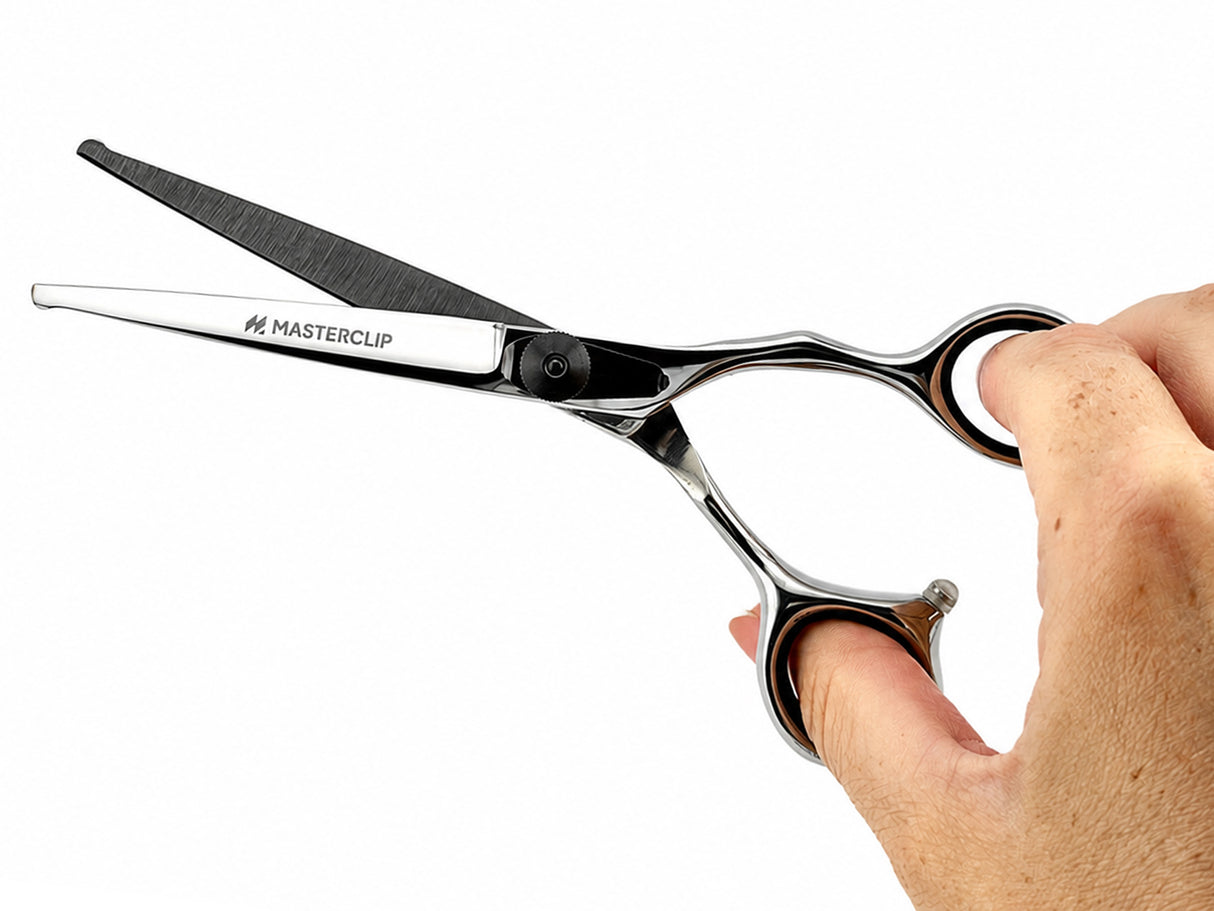 ESSENTIALS - 6" Bull Nose Safety Scissors Shears | Right Handed BLACK
