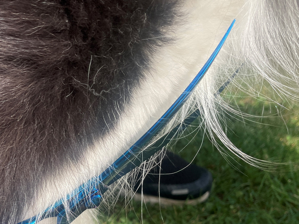 TOPAZ - 7.5” Premium High Gloss Curved Dog Grooming Scissors / Shears | Right Handed