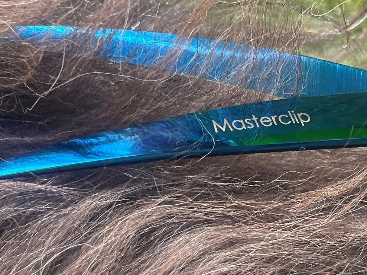 TOPAZ - 7.5” Premium High Gloss Curved Dog Grooming Scissors / Shears | Right Handed