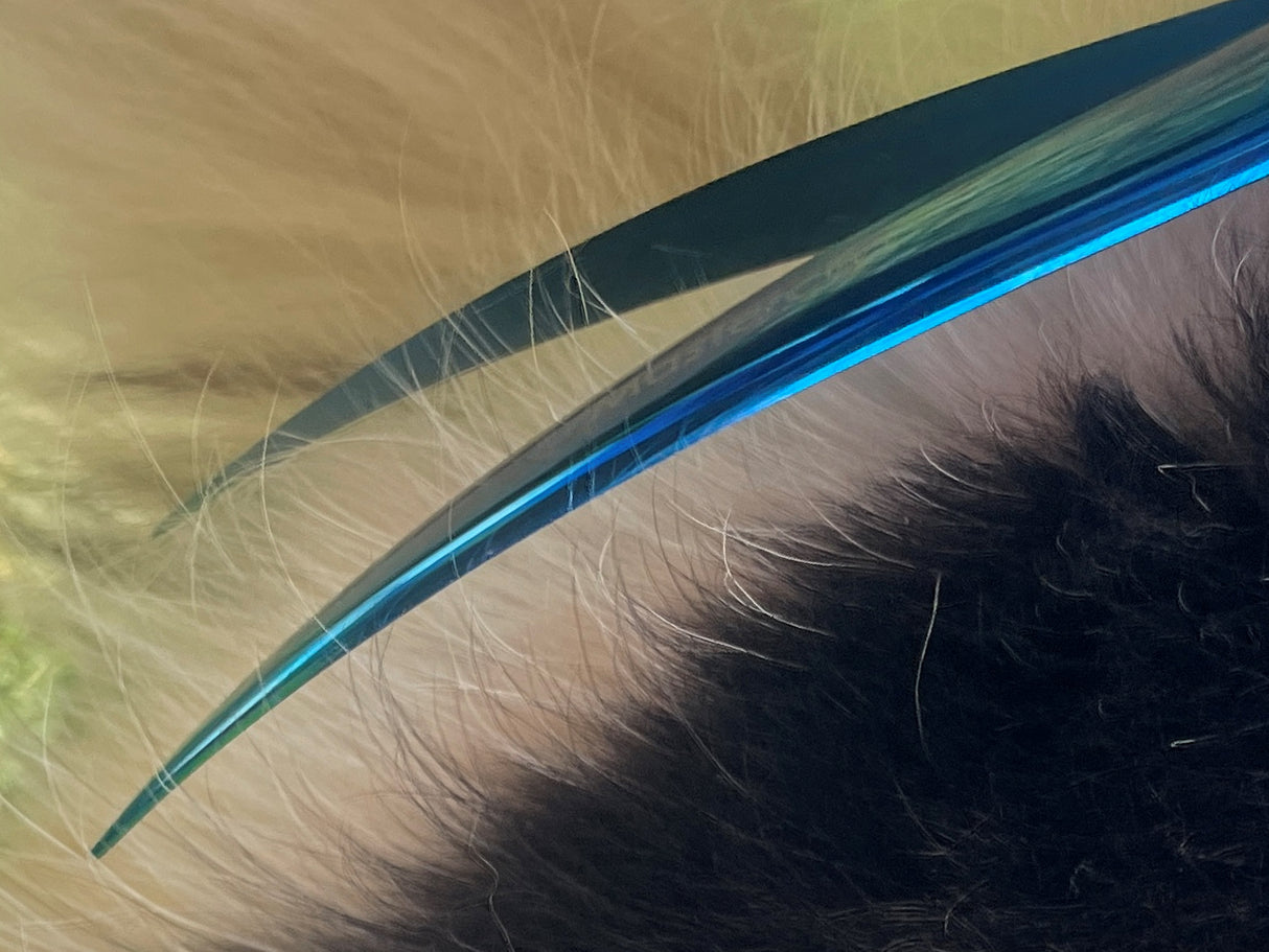 TOPAZ - 7.5” Premium High Gloss Curved Dog Grooming Scissors / Shears | Right Handed