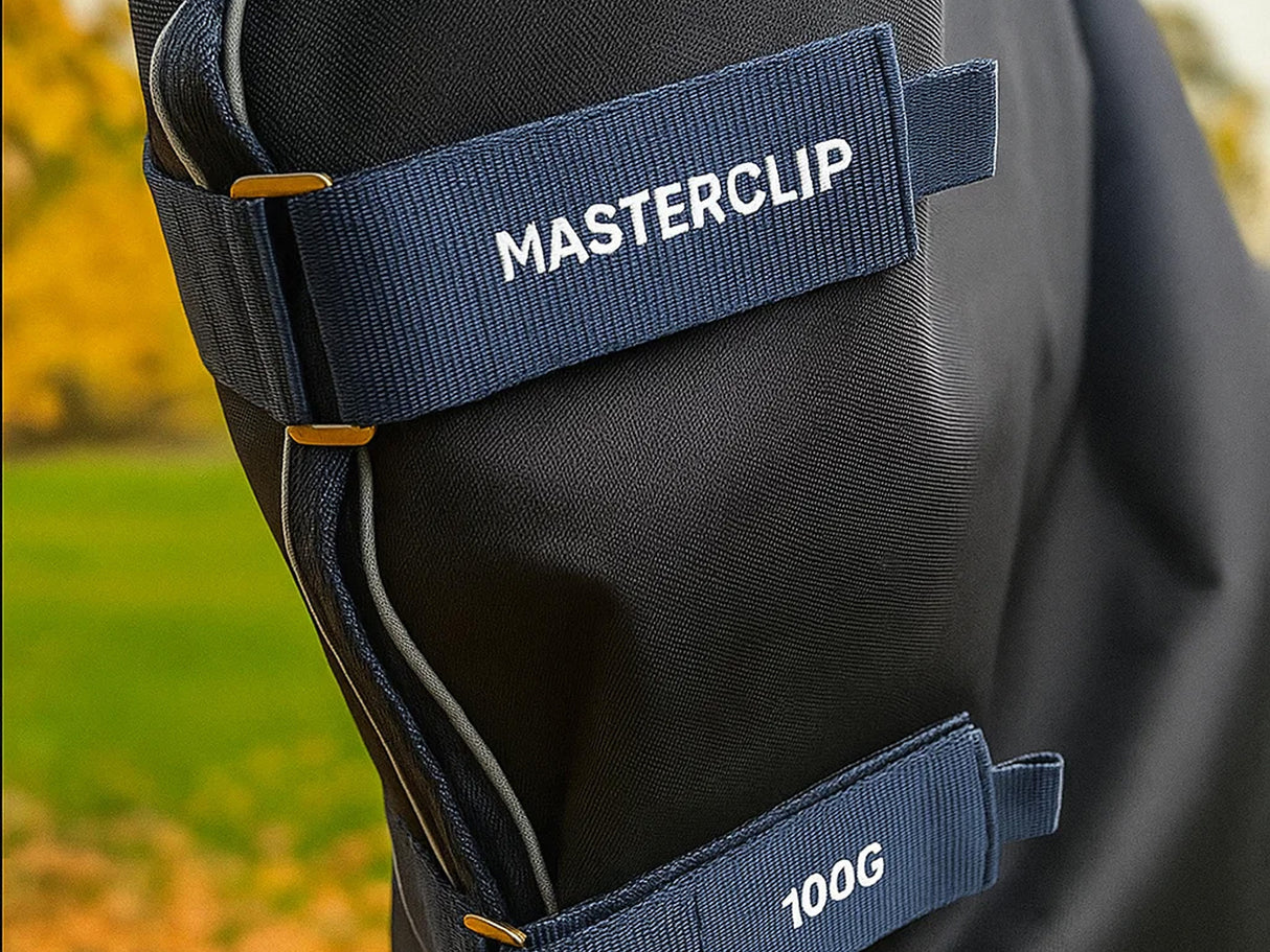 Masterclip 100G Turnout Rug in Classic Navy – Waterproof & Breathable