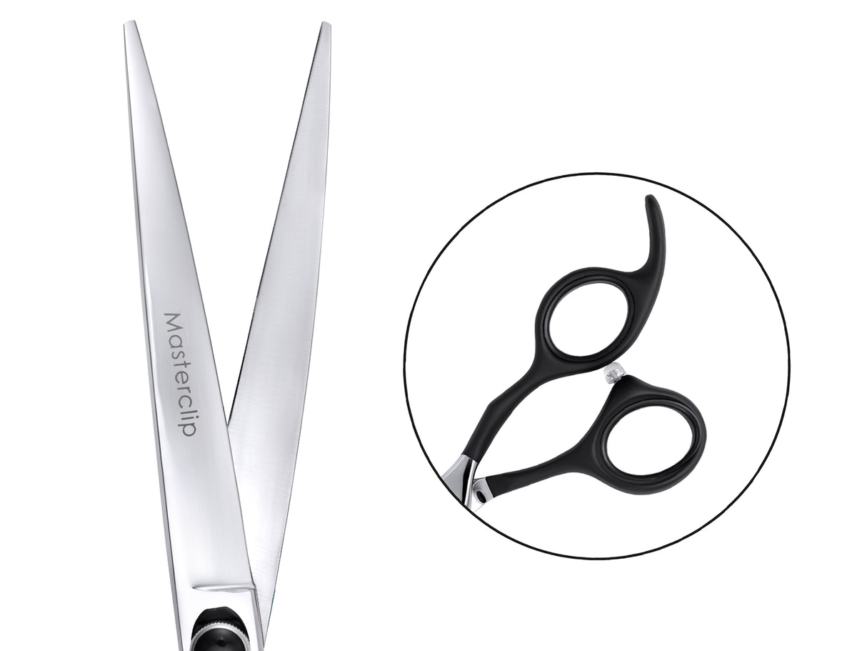 ONYX - 7.5” Premium Curved Dog Grooming Scissors / Shears | Right Handed