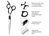 ONYX - 7.5” Premium Finishing Dog Grooming Scissors / Shears | Right Handed