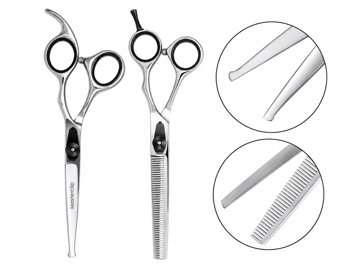 Cockapoo ESSENTIALS - Set of 4 Dog Grooming Scissors - BLACK