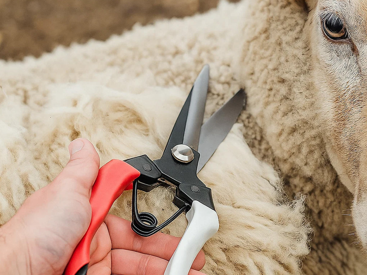 Ergonomic Sprung Loaded Hand Shears for Sheep