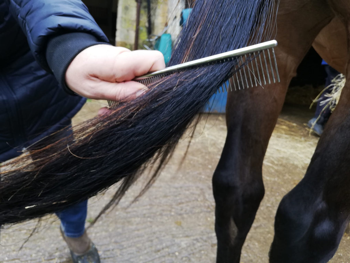 SILVER - 7" Combination Mane & Tail Comb | Masterclip
