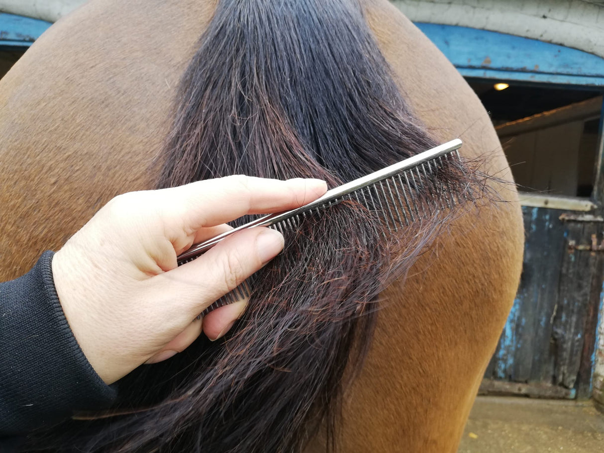SILVER - 7" Combination Mane & Tail Comb | Masterclip