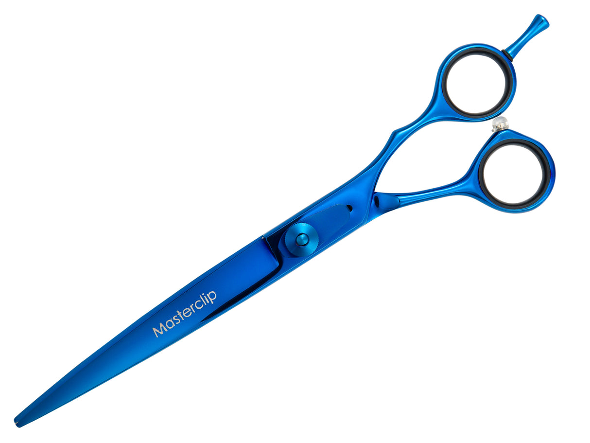 TOPAZ - 7.5” Premium High Gloss Curved Dog Grooming Scissors / Shears | Right Handed