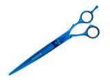 TOPAZ - 7.5” Premium High Gloss Blue Finishing Dog Grooming Scissors Shears | Right Handed