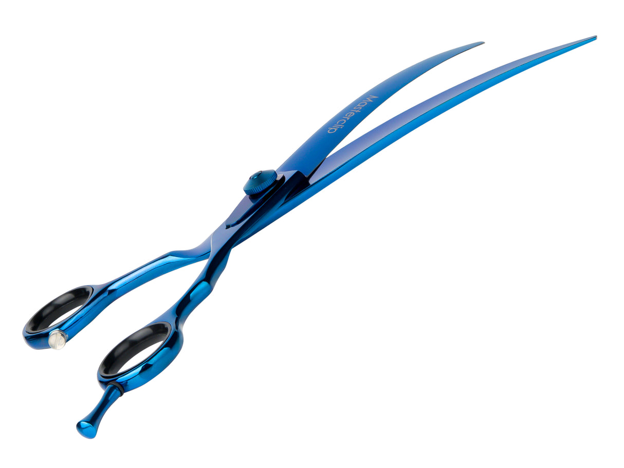 TOPAZ - 7.5” Premium High Gloss Curved Dog Grooming Scissors / Shears | Right Handed