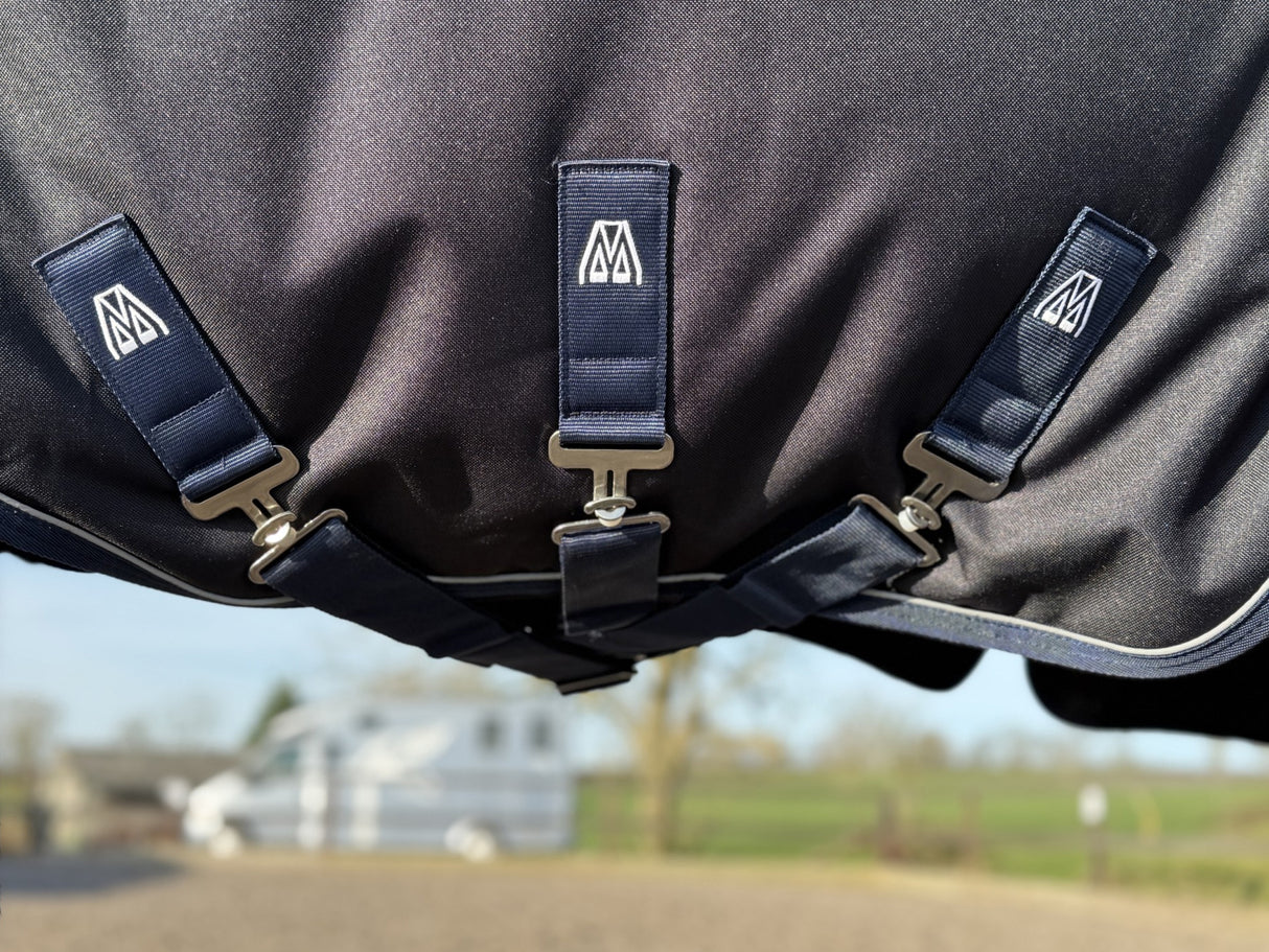Masterclip 100G Turnout Rug in Classic Navy – Waterproof & Breathable
