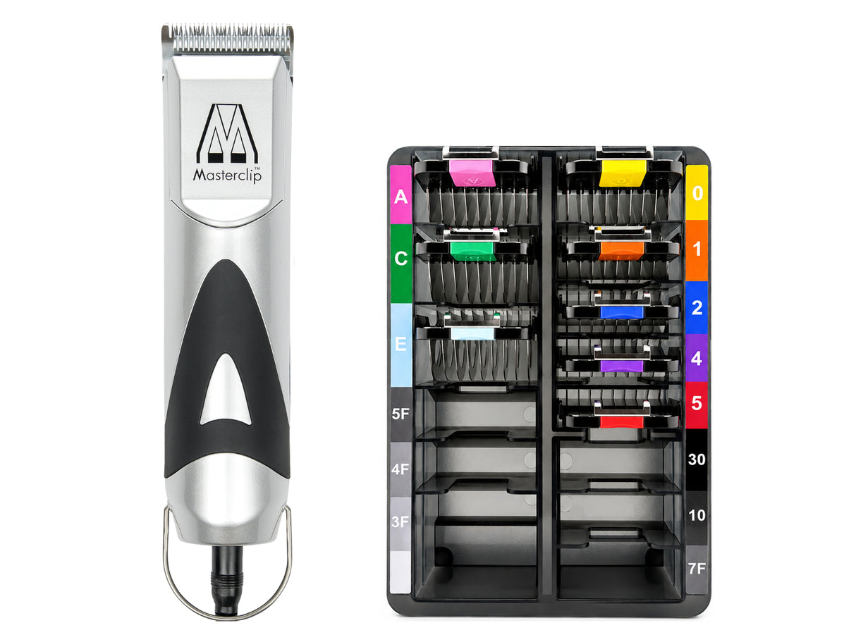 Ultimate Mains Powered Pedigree Dog Clipper Set with 8 Metal Comb Guides & 1 x 10 Blade