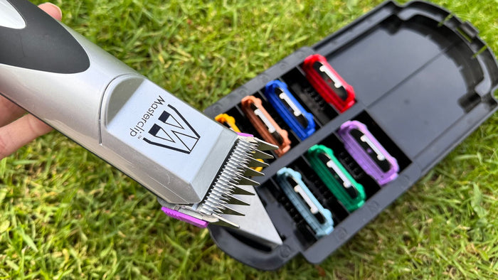Masterclip 9 pack of comb guides and pedigree pro dog clipper