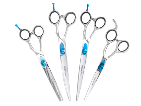 right handed dog grooming scissor collection from Masterclip