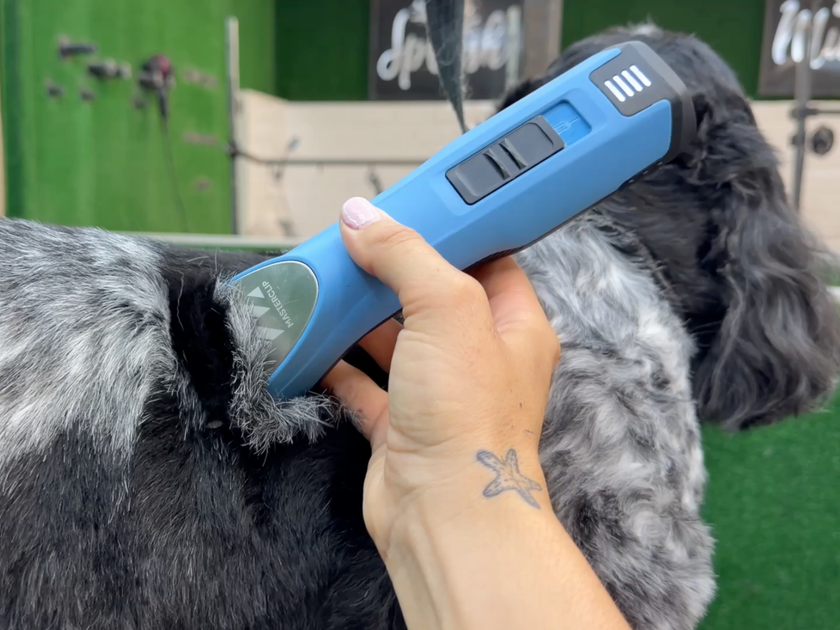 Cocker Spaniel Dog Clipper Set - Cordless MAX with 4 Comb Guides