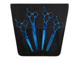 TOPAZ - Set of 4 Dog Grooming Scissors | Right Handed with FREE storage wallet