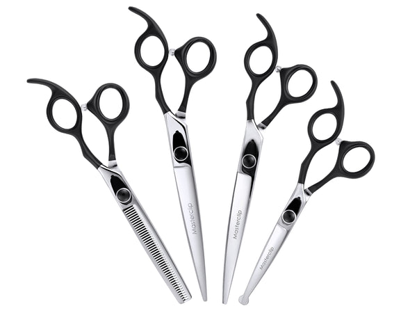 ONYX - Set of 4 Dog Grooming Scissors with FREE storage wallet | Right Handed