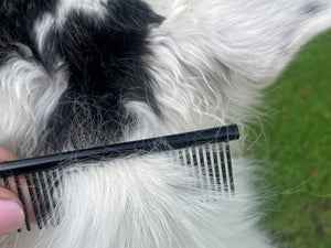 ONYX - 6" Black Combination Grooming Comb | Masterclip