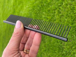 ONYX - 6" Black Combination Grooming Comb | Masterclip