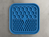 Small Anxiety Reducing Slow Feeding Lick Mat - Blue