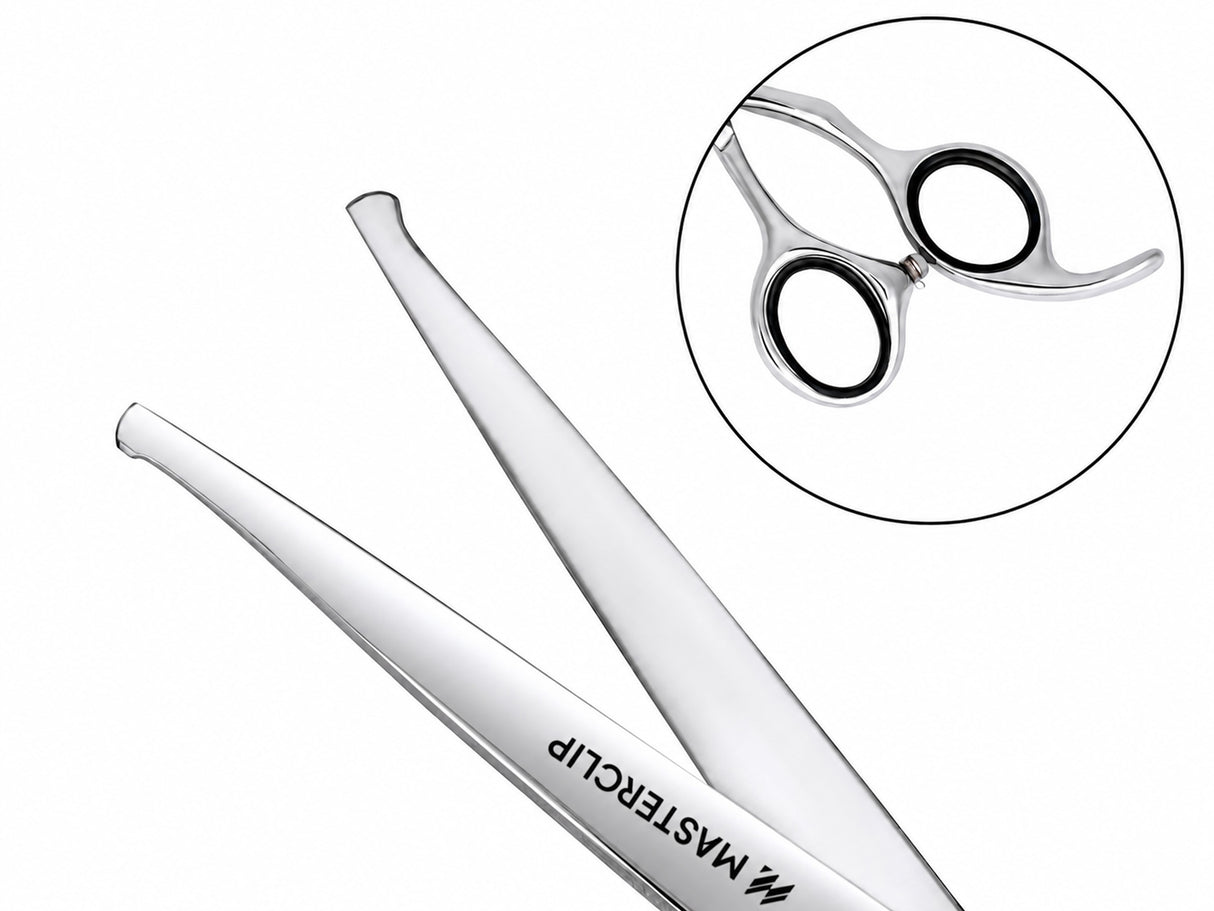 ESSENTIALS - Set of 4 Dog Grooming Scissors | Right Handed BLACK with FREE storage wallet