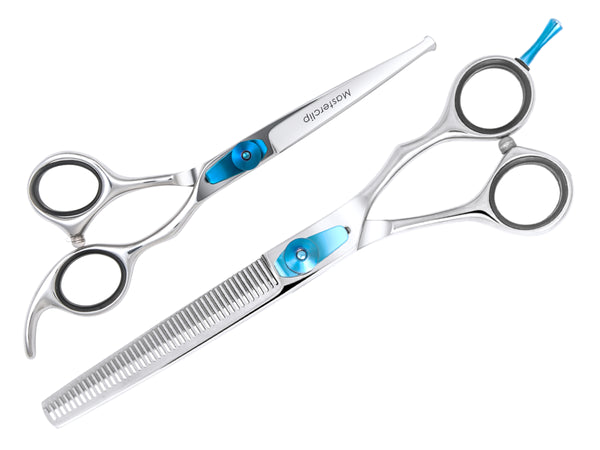Poodle ESSENTIAL Scissor Pack - Safety Bull Nose & Thinning Scissor Combo
