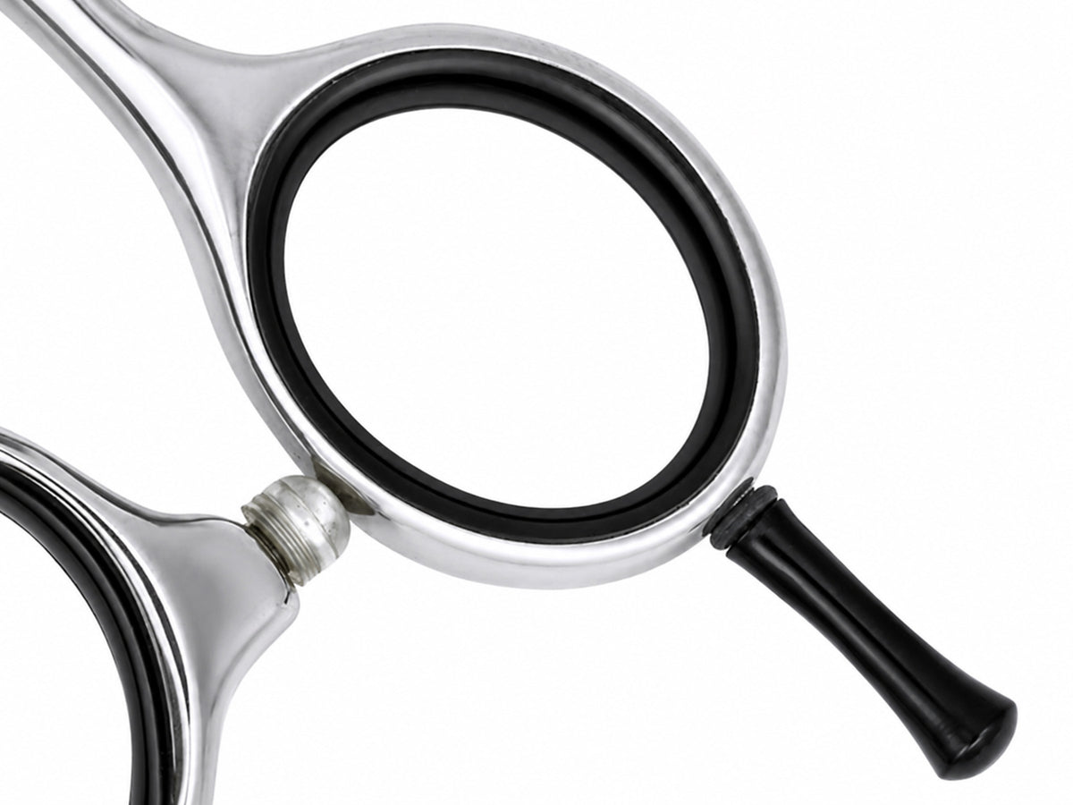 Cockapoo ESSENTIAL Double Scissor Pack - Safety Bull Nose & Thinning Scissor Combo - BLACK