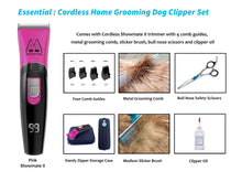Load image into Gallery viewer, Essential | Pink Cordless Home Grooming Dog Clipper Set