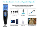 Essential | Blue Cordless Home Grooming Rabbit Clipper Set