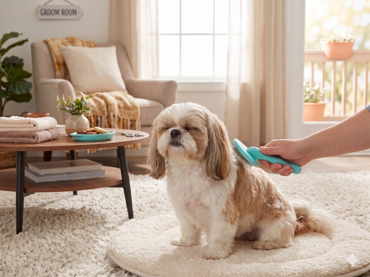 Shih Tuz Super Slicker Brush with Flexi-Pins