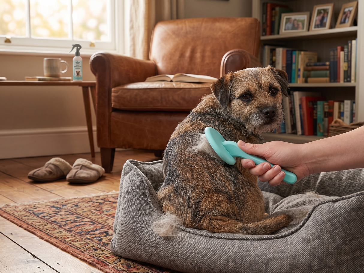 Border Terrier Super Slicker Brush with Flexi-Pins