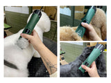 Cordless Home Grooming Starter Pack - MD Roamer Dog Clipper with 4 comb guides, slicker brush, bull nose scissor, metal comb & oil
