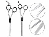 Cockapoo ESSENTIAL Double Scissor Pack - Safety Bull Nose & Thinning Scissor Combo - BLACK