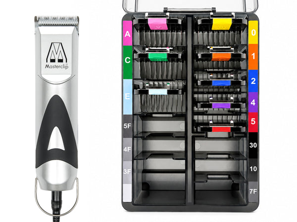 Ultimate Mains Powered Pedigree Dog Clipper Set with 8 Metal Comb Guides & 1 x 10 Blade