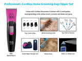 Professional | Pink Cordless Home Grooming Dog Clipper Set