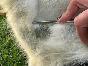 7" Metal Combination Grooming Comb