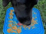 Small Anxiety Reducing Slow Feeding Lick Mat - Blue