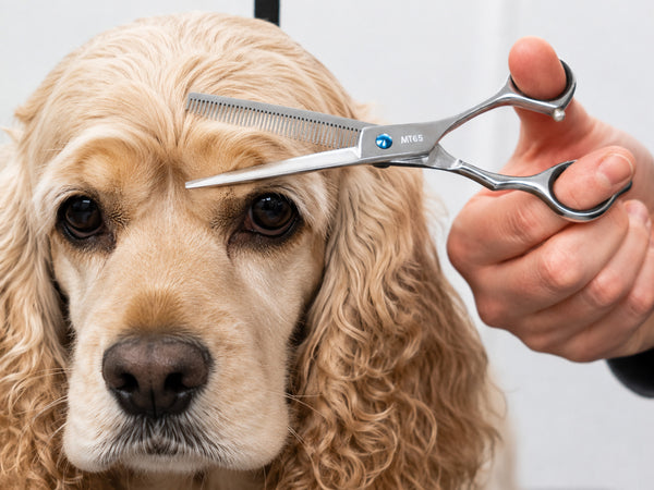 Cocker Spaniel ESSENTIAL Scissor Pack - Safety Bull Nose & Thinning Scissor Combo