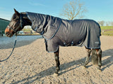 EX DEMO Masterclip 100G Turnout Rug in Classic Navy (6ft 9) with Detachable Neck Cover
