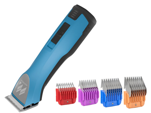 Cordless MAX Dog Clipper with Number 10 Blade, 4 Metal Comb Guides & 2 Batteries- Premium All-Day Professional Cordless Clipper