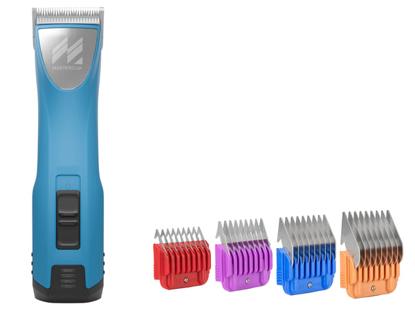Cordless MAX Dog Clipper with Number 10 Blade, 4 Metal Comb Guides & 2 Batteries- Premium All-Day Professional Cordless Clipper